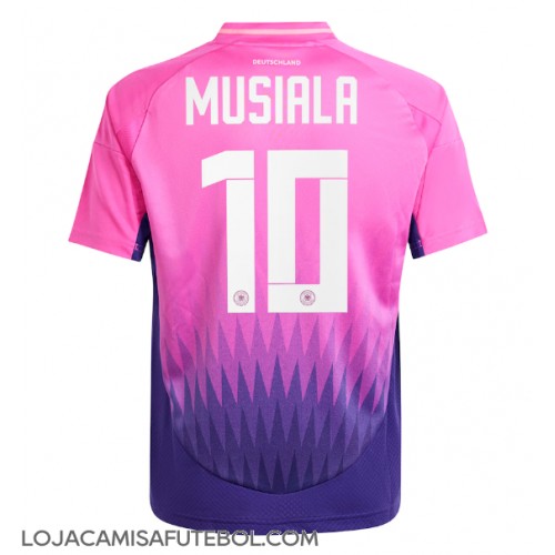 Camisa de Futebol Alemanha Jamal Musiala #10 Equipamento Secundário Europeu 2024 Manga Curta